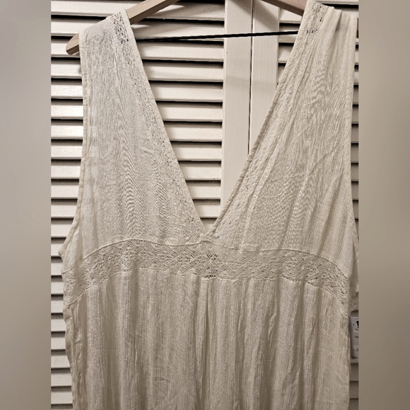 O'NEILL Womens Swim Sandie Cover-Up Jumpsuit, Winter White XL NWT - Picture 2 of 10